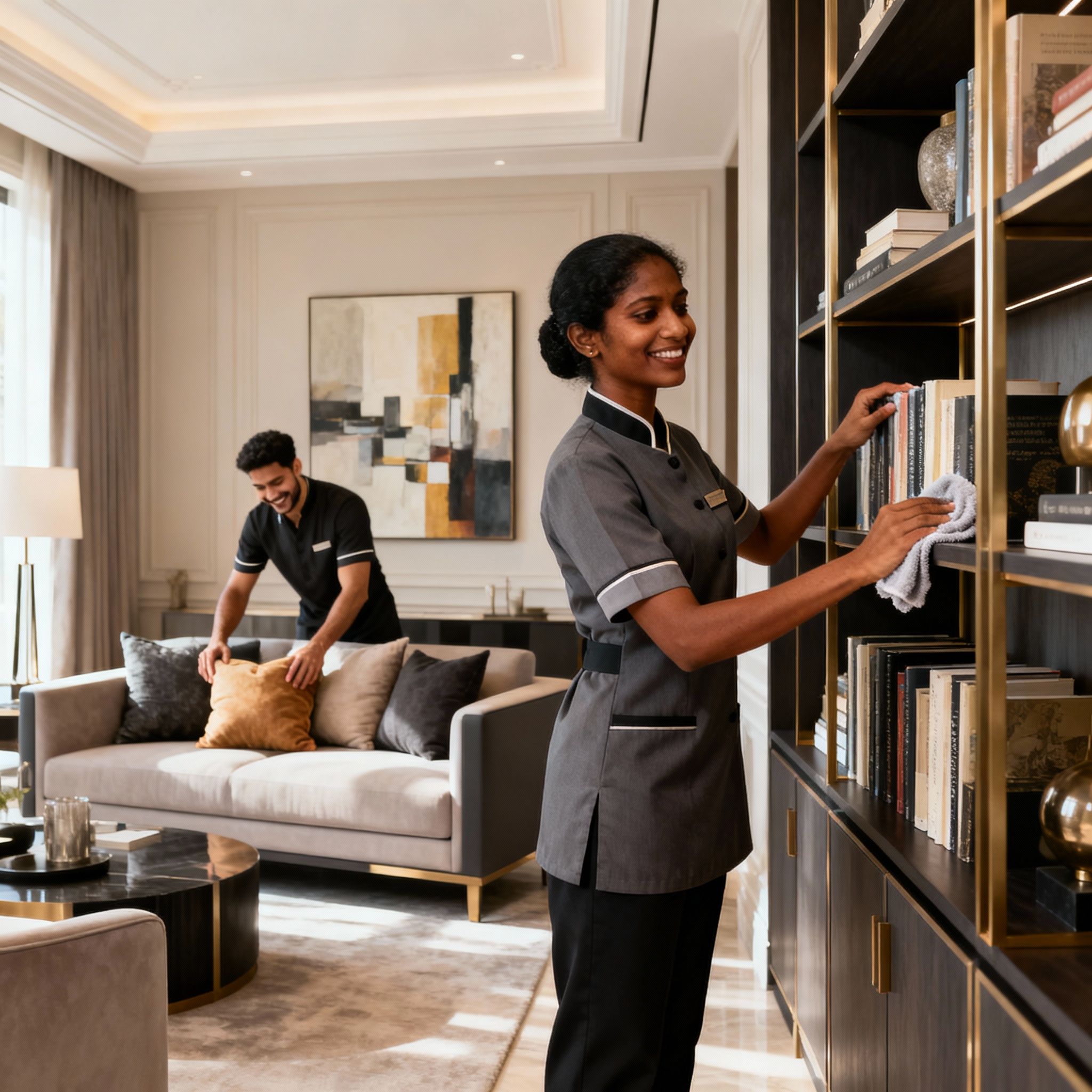 Personale domestico srilankese per ville signorili, servizio offerto da Agenzia domestici Ferrara. Cura e precisione per la casa.