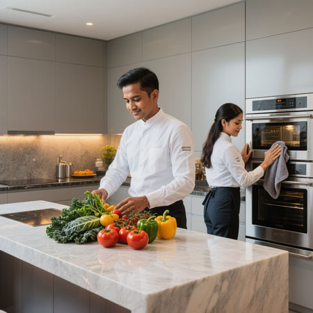 Stile di vita di lusso con Coppia Sri Lanka Treviso. Servizio impeccabile per la gestione della casa e degli esterni.