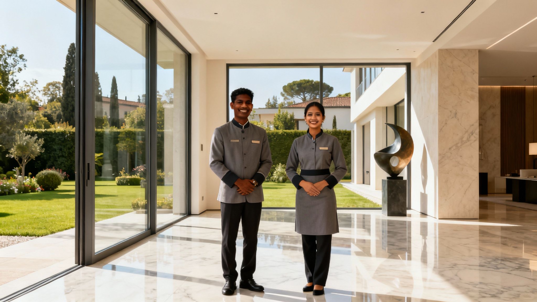 Coppia Sri Lanka Treviso: servizio domestico d'élite in una villa di lusso. Professionalità e armonia per la tua residenza.
