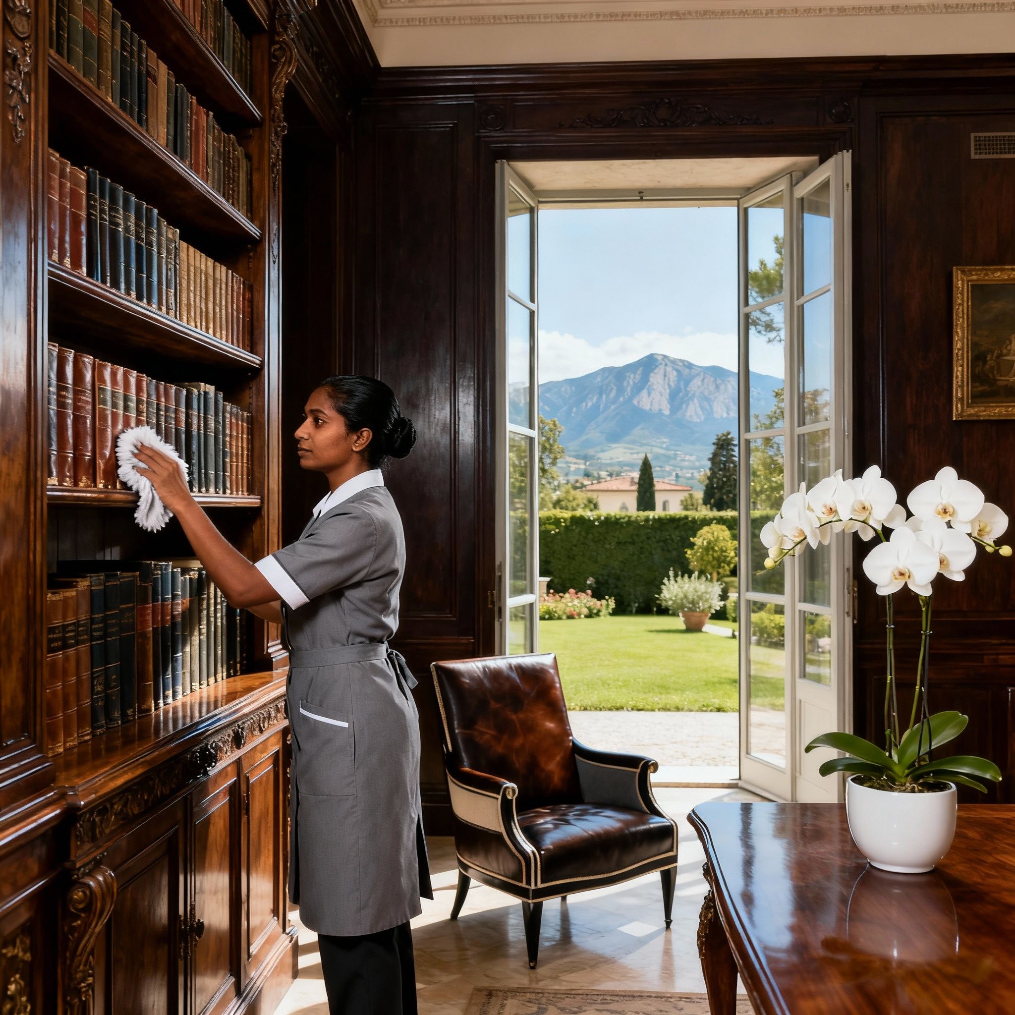 Personale domestico qualificato con la migliore agenzia colf L'Aquila. Governante srilankese in una villa di prestigio.
