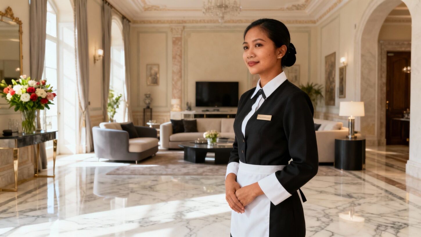 Agenzia colf filippine Cuneo - Domestica professionale in villa luxury italiana