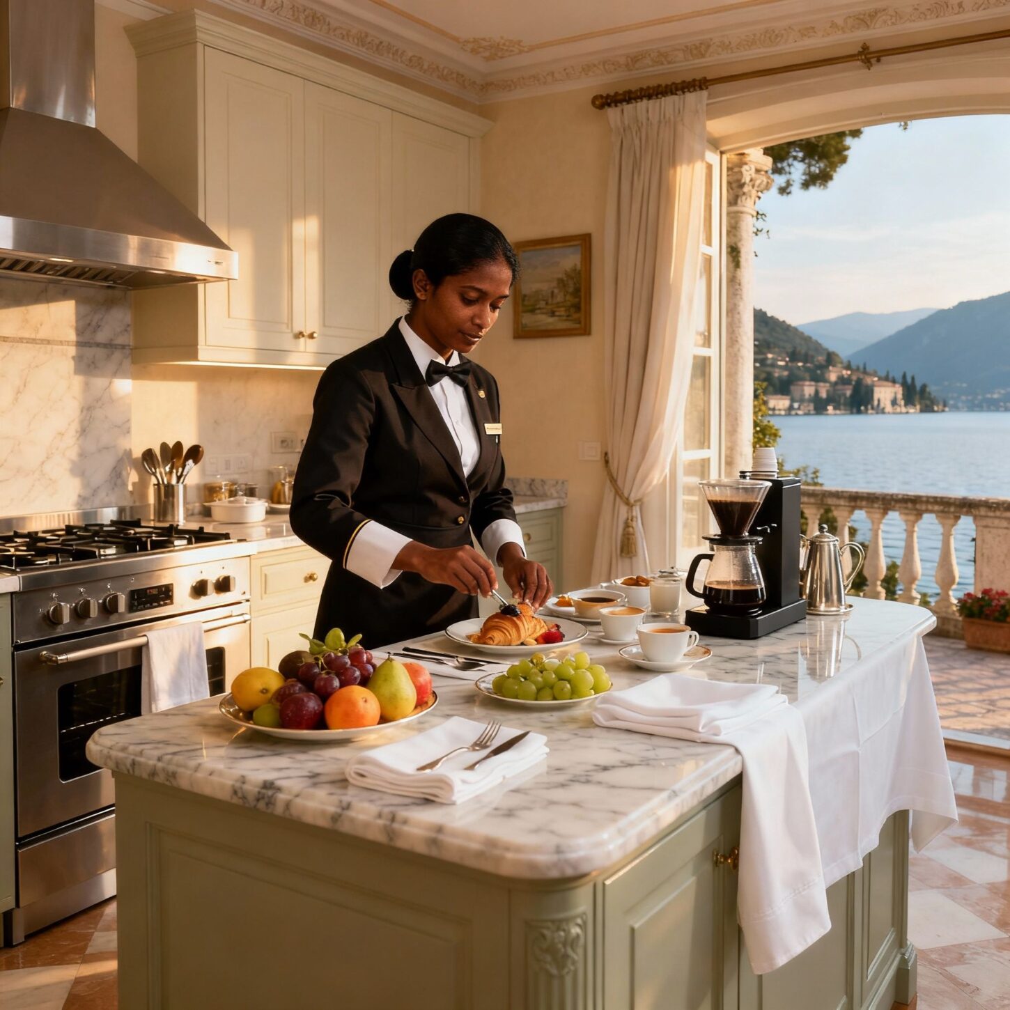 Agenzia colf filippine Garda - servizio colf asiatiche preparazione colazione luxury