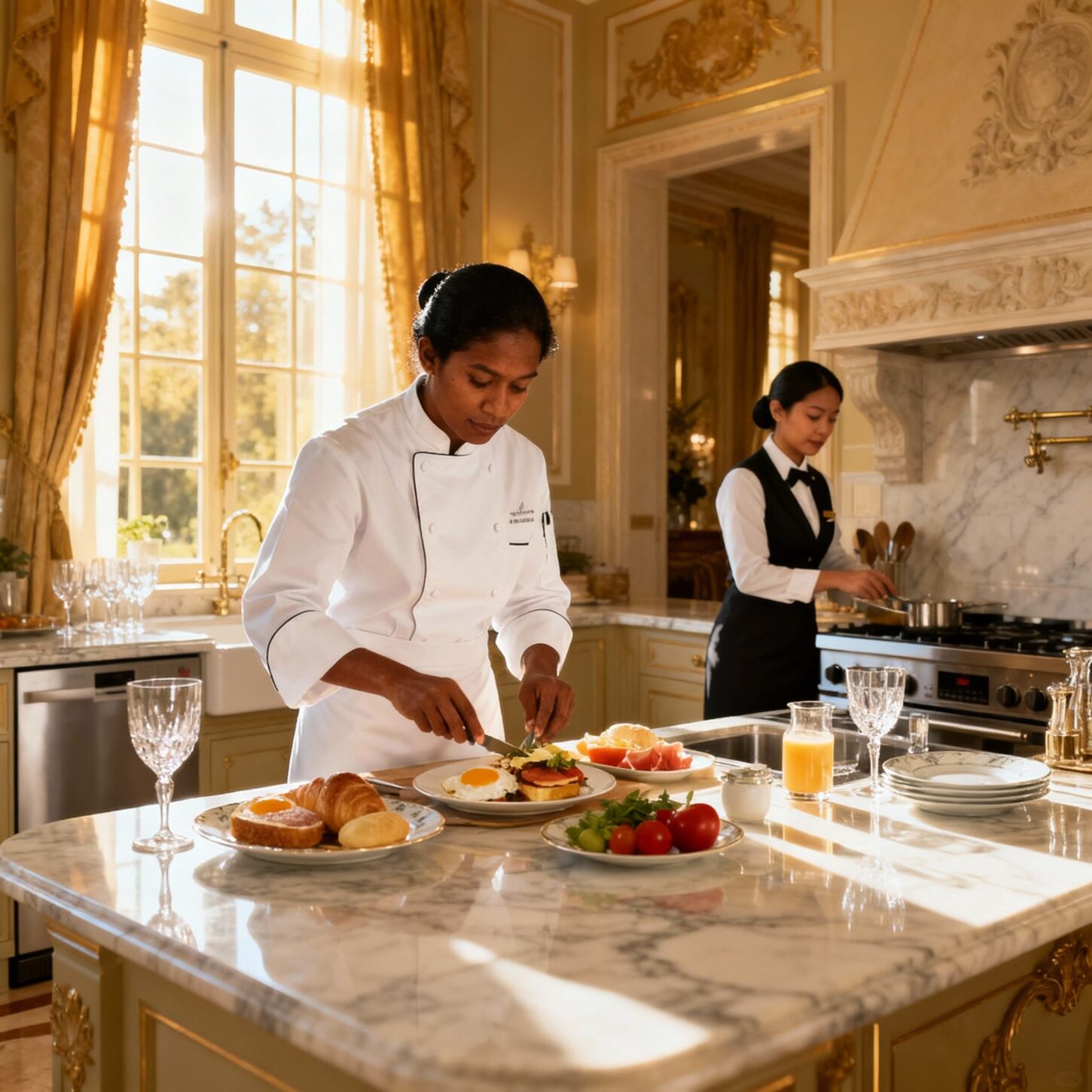 Agenzia colf filippine Perugia - Servizio culinario professionale in cucina di lusso