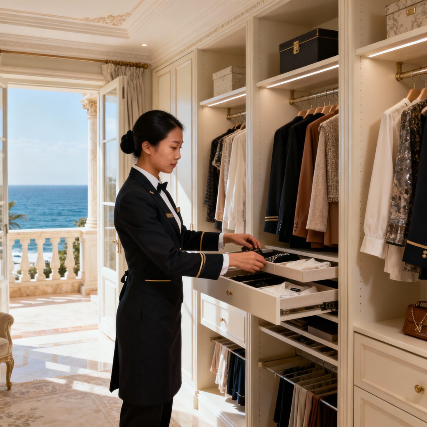 Agenzia domestici Pesaro - Organizzazione guardaroba di lusso con servizio domestico asiatico professionale e discreto