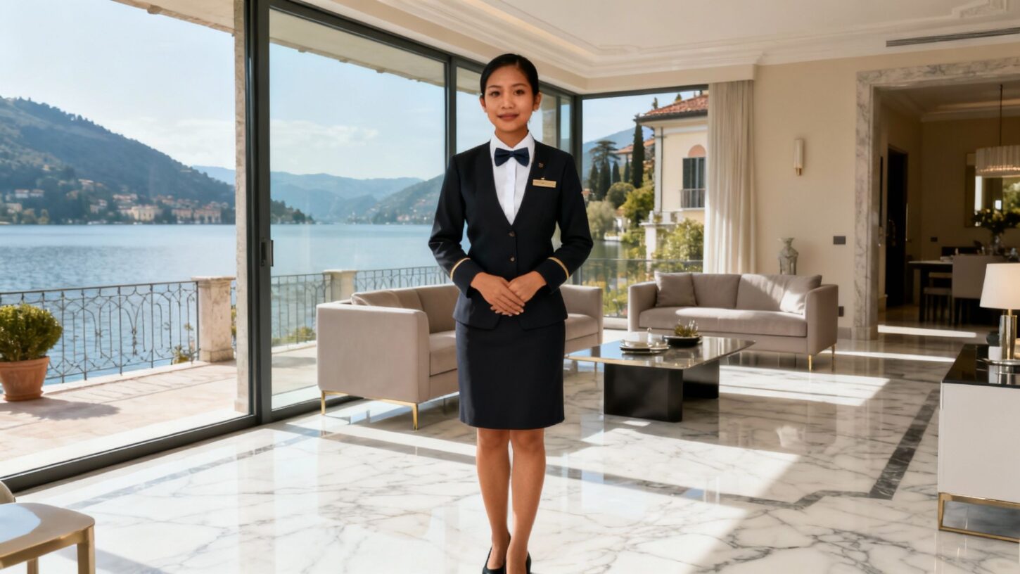 Agenzia domestici Stresa - Personale filippino di lusso in villa elegante con vista lago