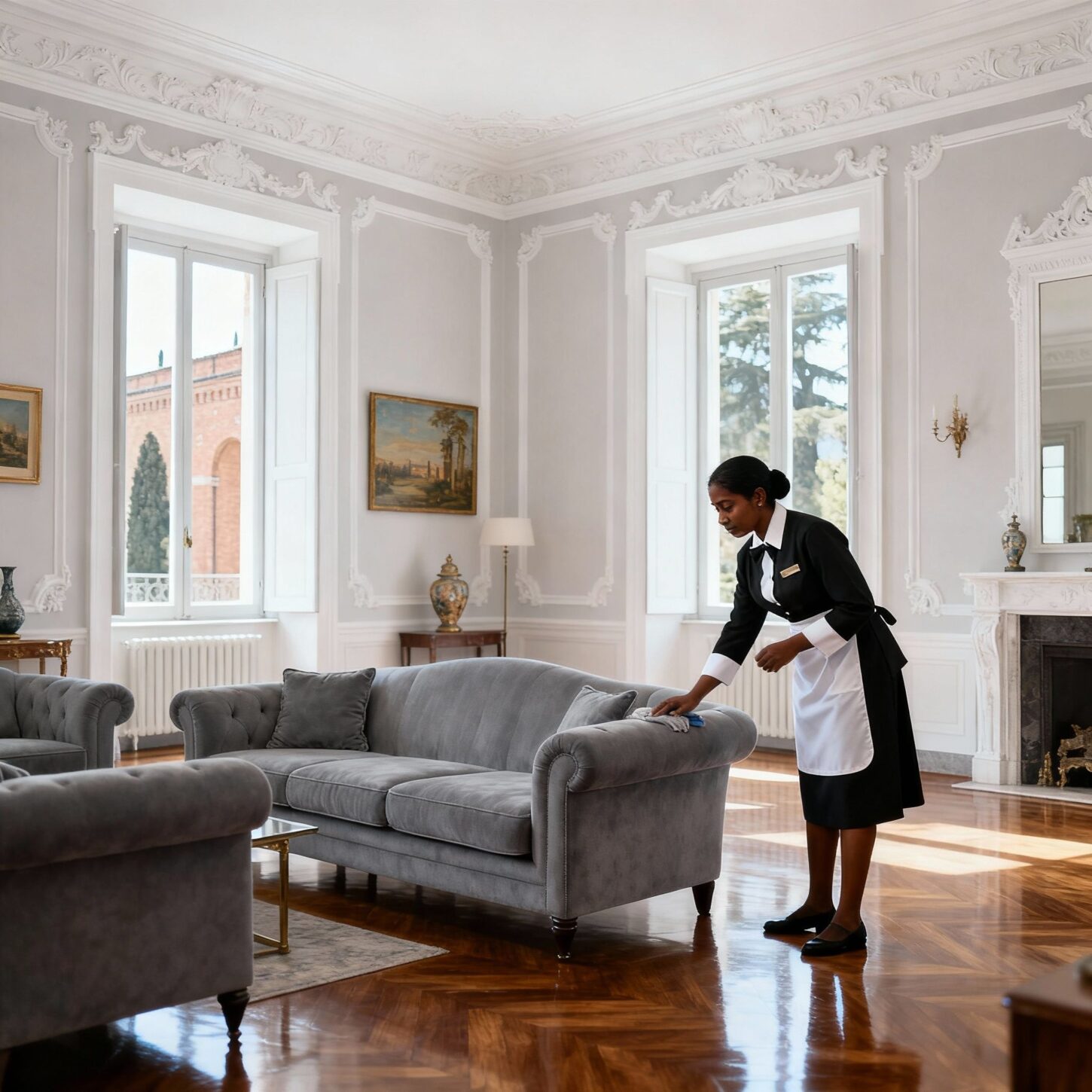 Agenzia per personale domestico Bologna - assistente asiatico che cura interni di lusso a Bologna
