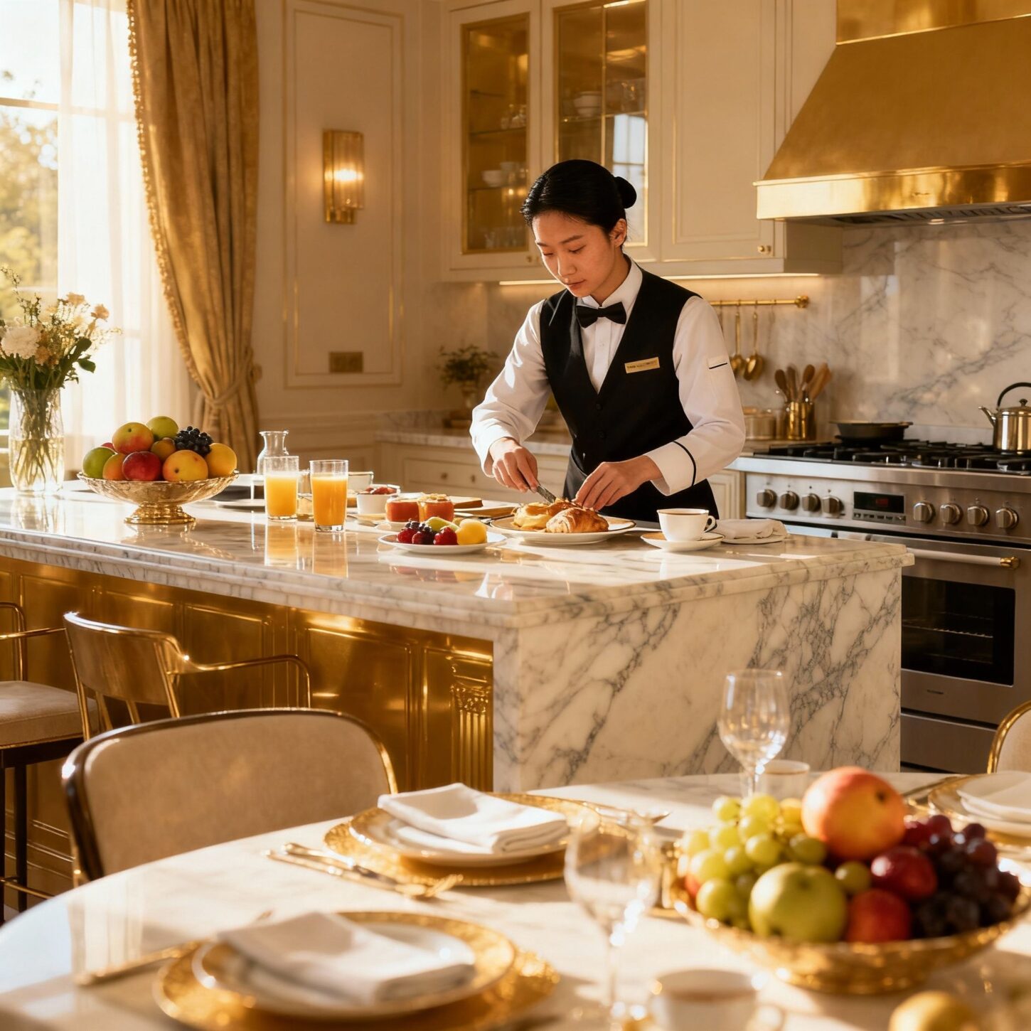 Agenzia per personale domestico Latina - Servizio culinario di lusso in cucina elegante