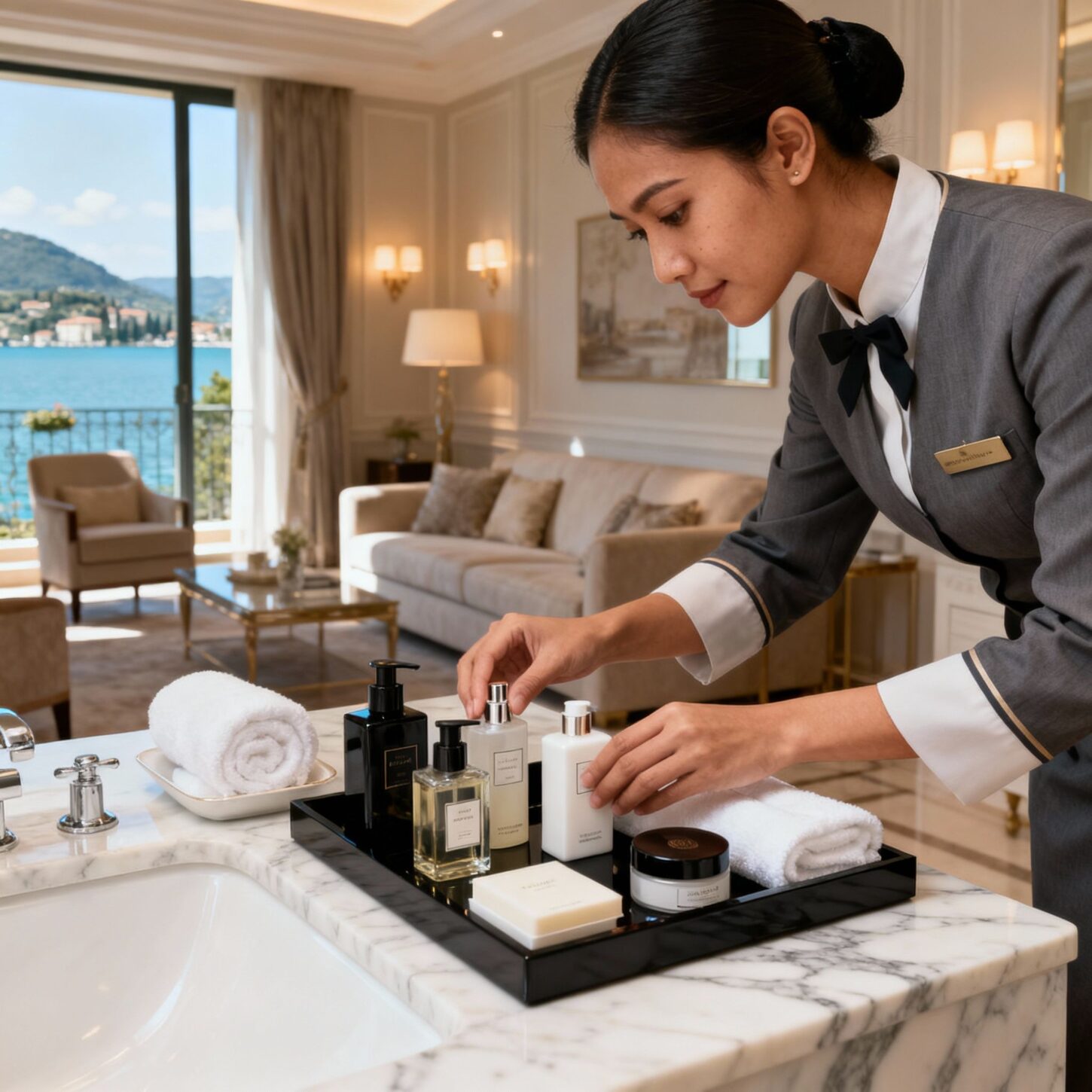 Colf Peschiera del Garda - organizzazione perfetta in bagno luxury