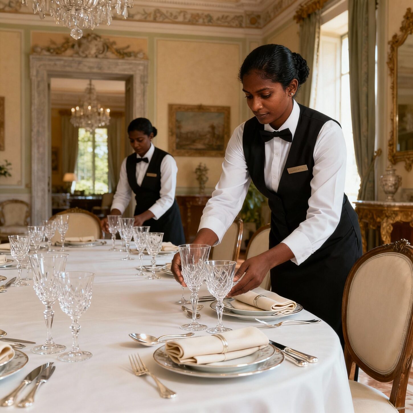 Coppia Di Sri Lankesi Bologna - allestimento sala da pranzo elegante