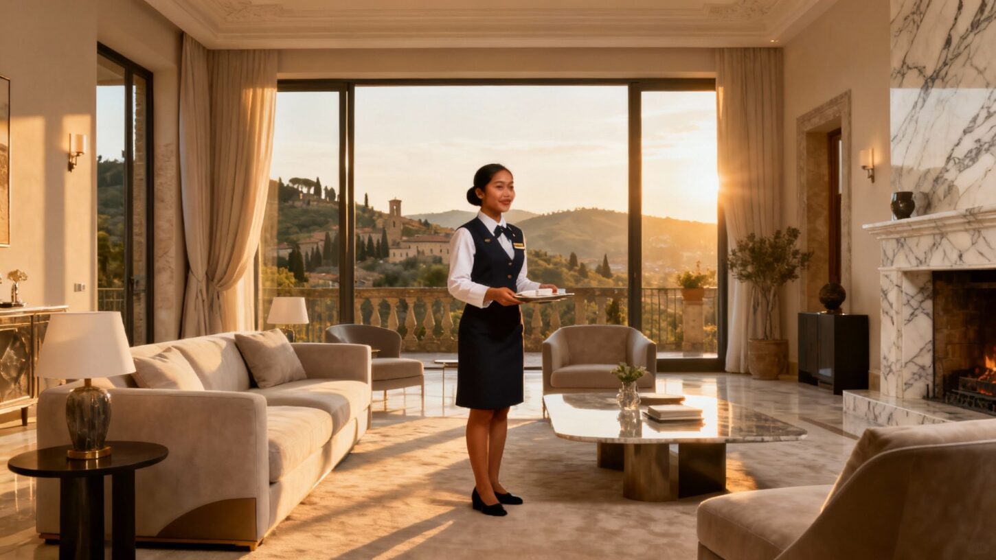 Coppia Sri Lanka Firenze - Domestica filippina accoglie in villa luxury Firenze