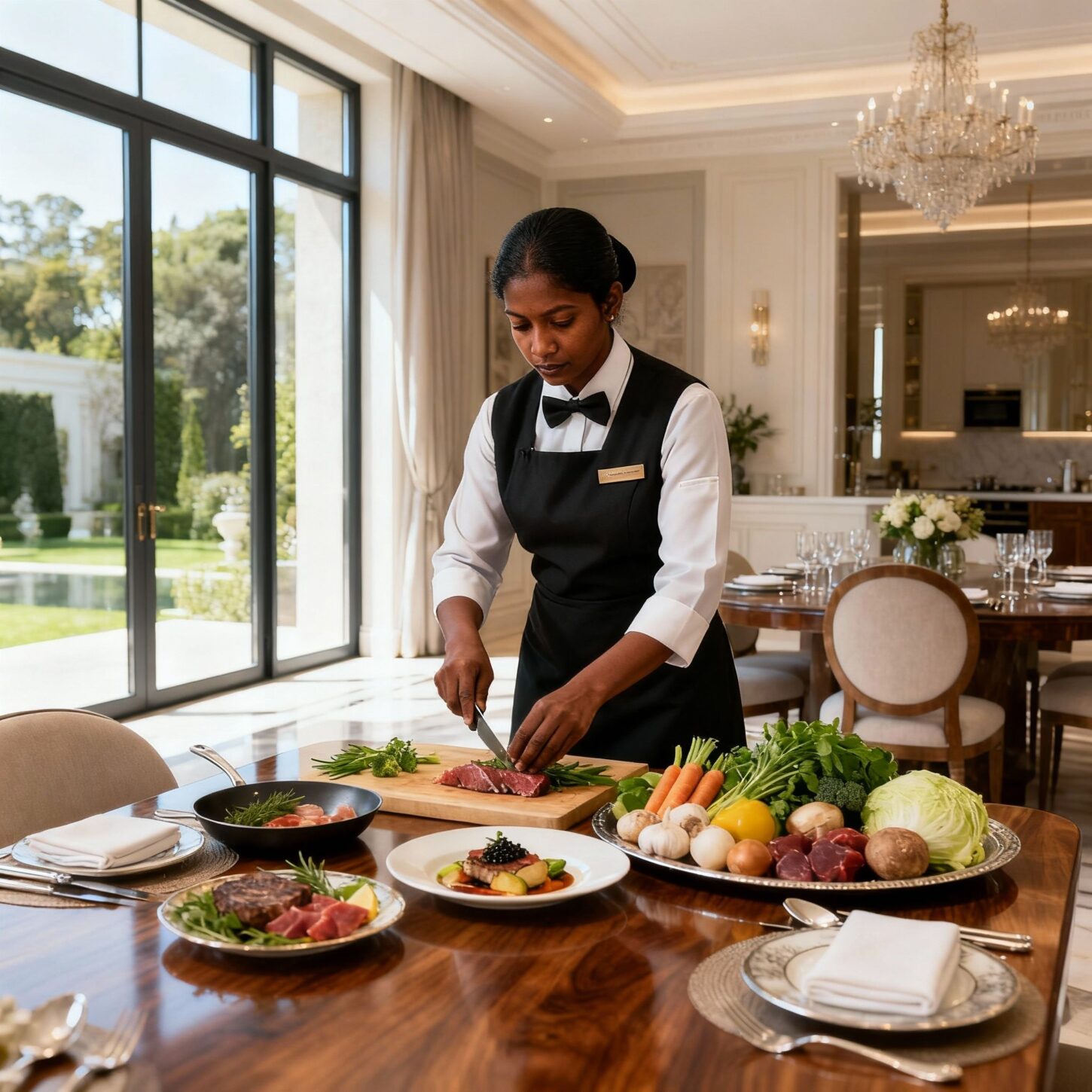 Coppia Sri Lanka Monza-Brianza - Assistente domestico srilankese prepara pasto gourmet