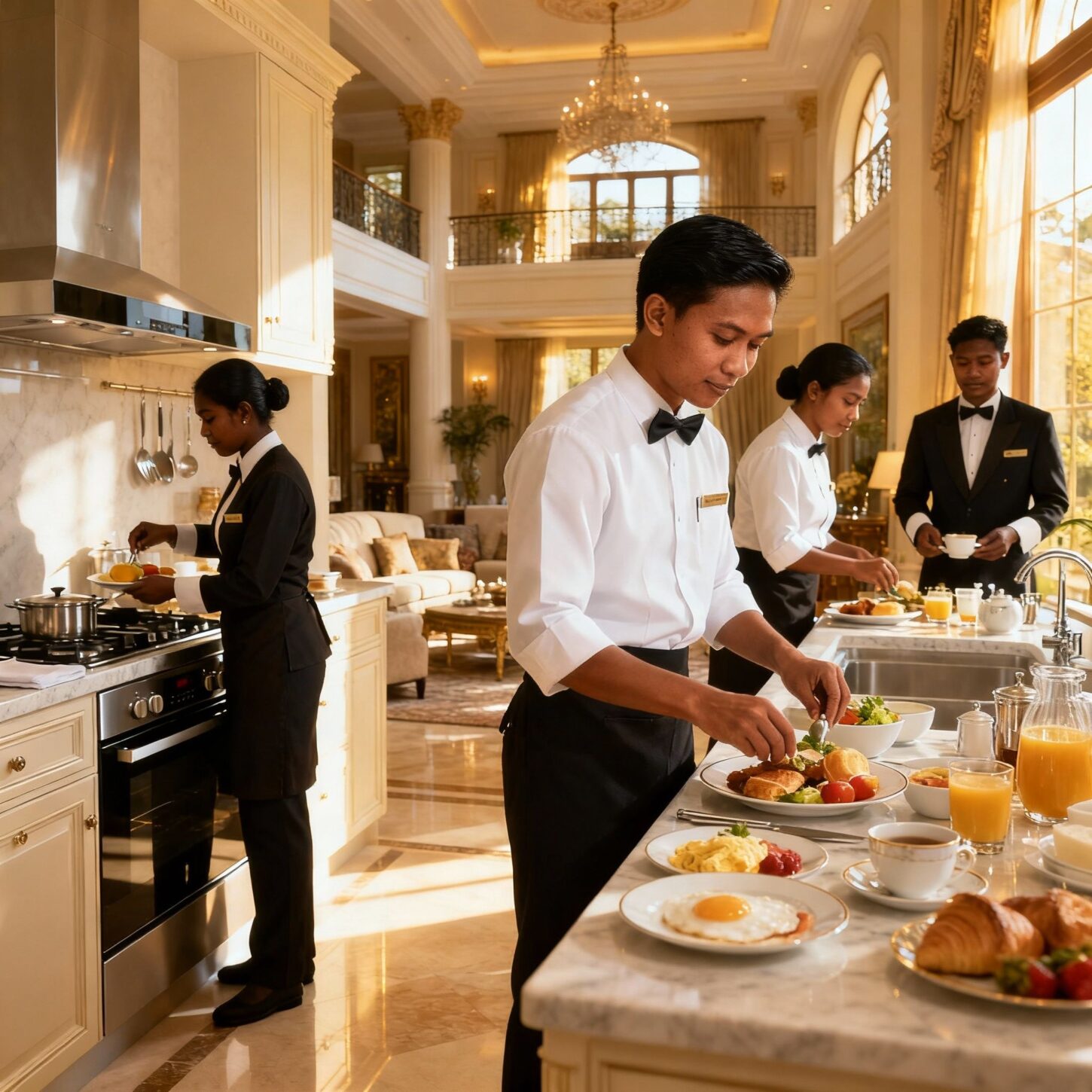 Coppia Sri Lanka Prato - Servizio colazione gourmet con personale asiatico specializzato