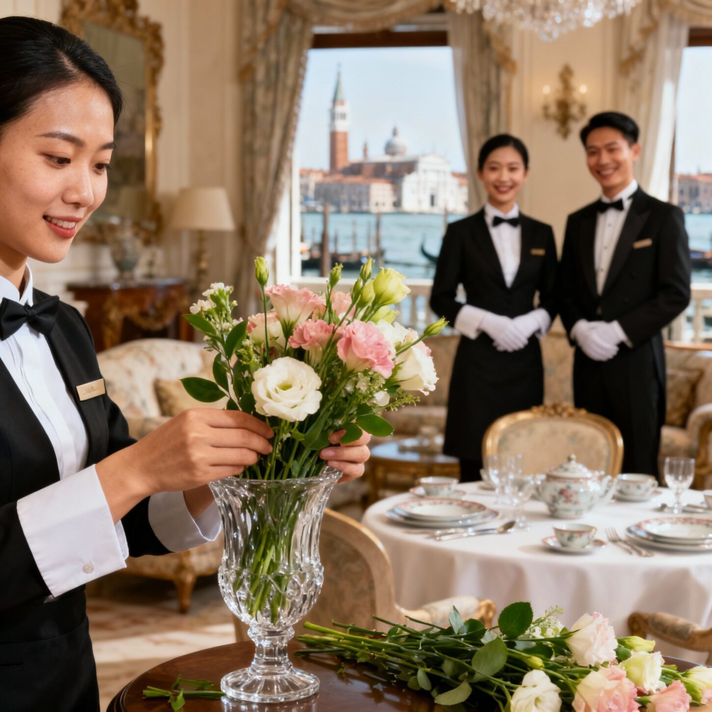Coppia Sri Lanka Venezia - Dettaglio servizio floreale professionale