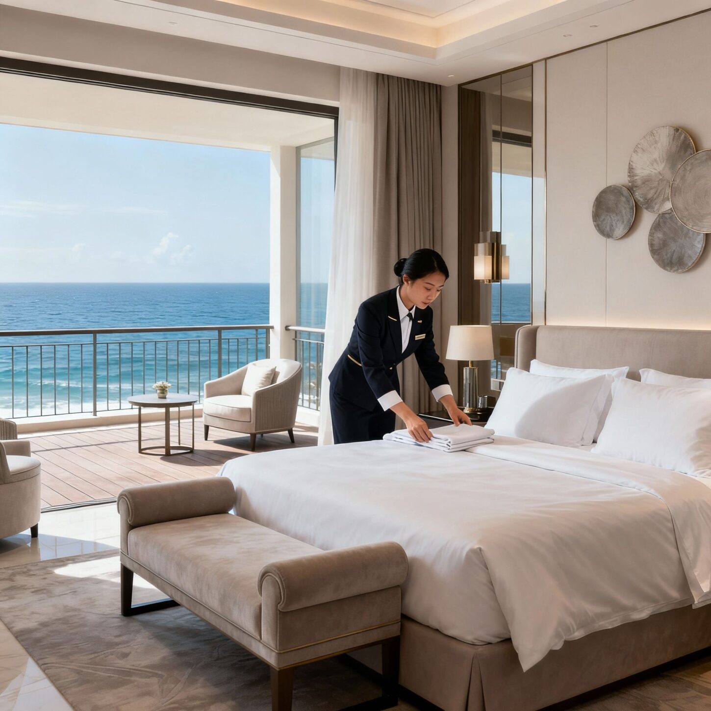 Coppia custodi Milano Marittima - Personale domestico asiatico in suite luxury