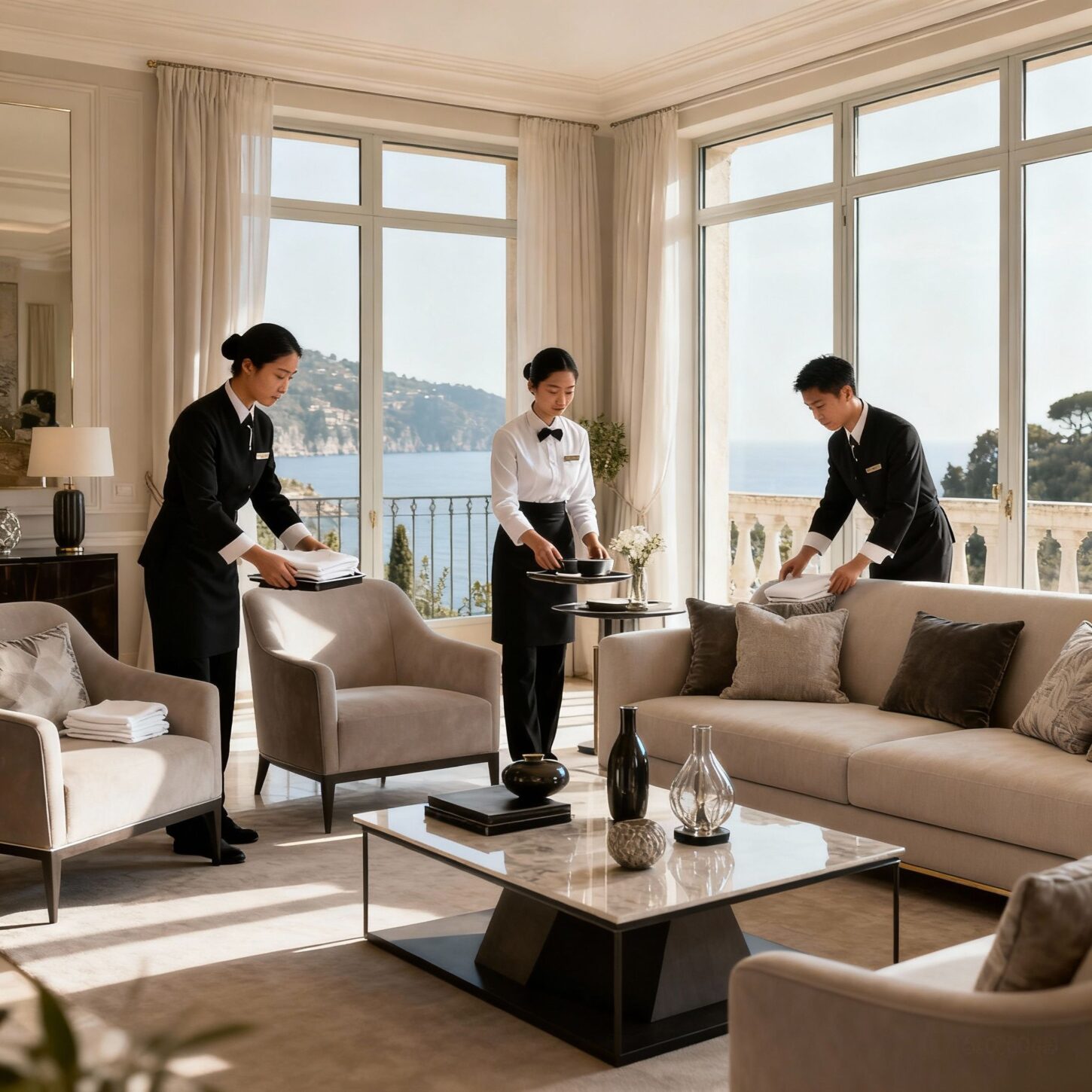 Coppia domestici Santa Margherita Ligure - Servizio organizzazione ambienti luxury con cura meticolosa
