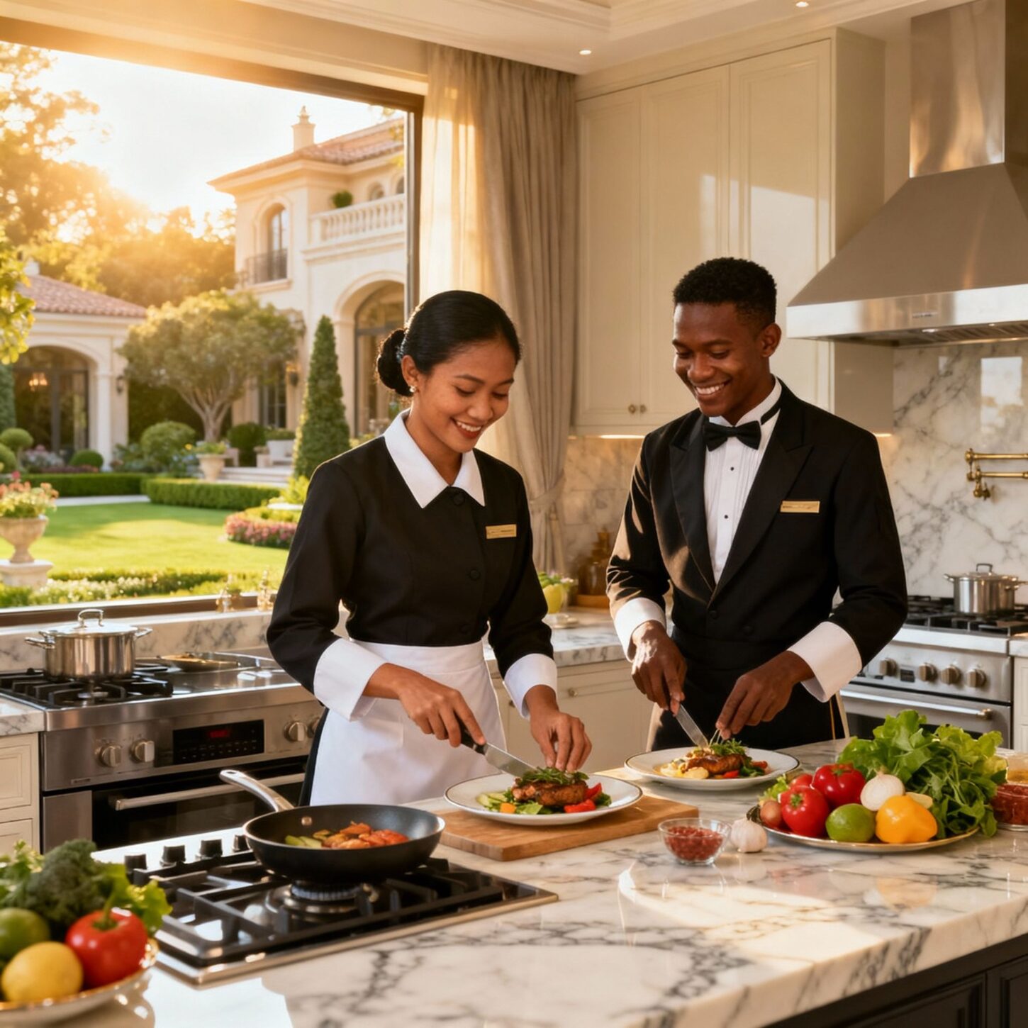Coppia per residence privato - Servizio cucina professionale in ambiente luxury