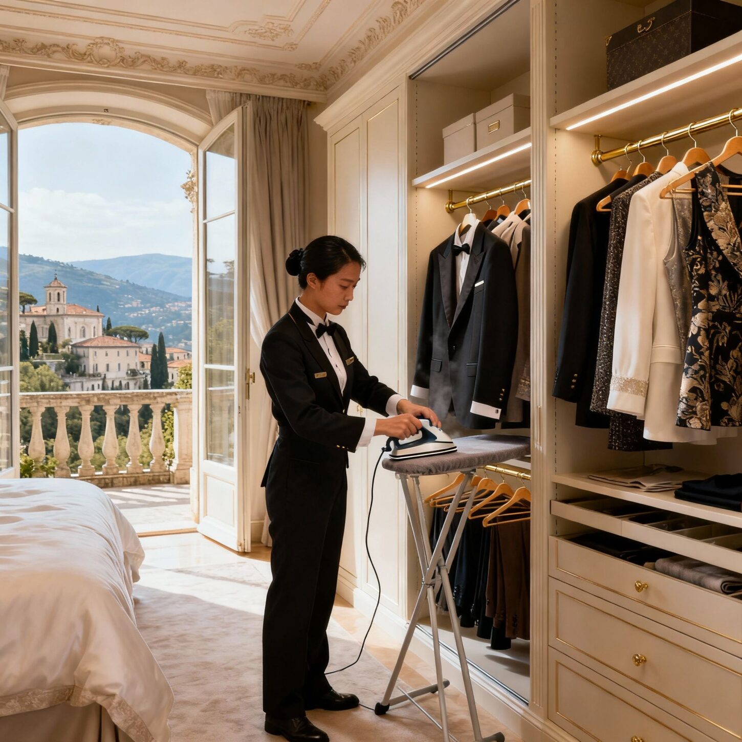 Migliore agenzia colf Latina - Assistente domestico asiatico per cura guardaroba di lusso
