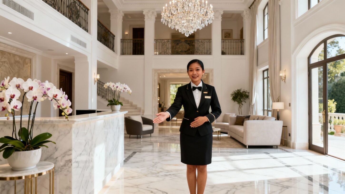 Migliore agenzia colf Pavia - Domestico asiatico professionale in villa di lusso