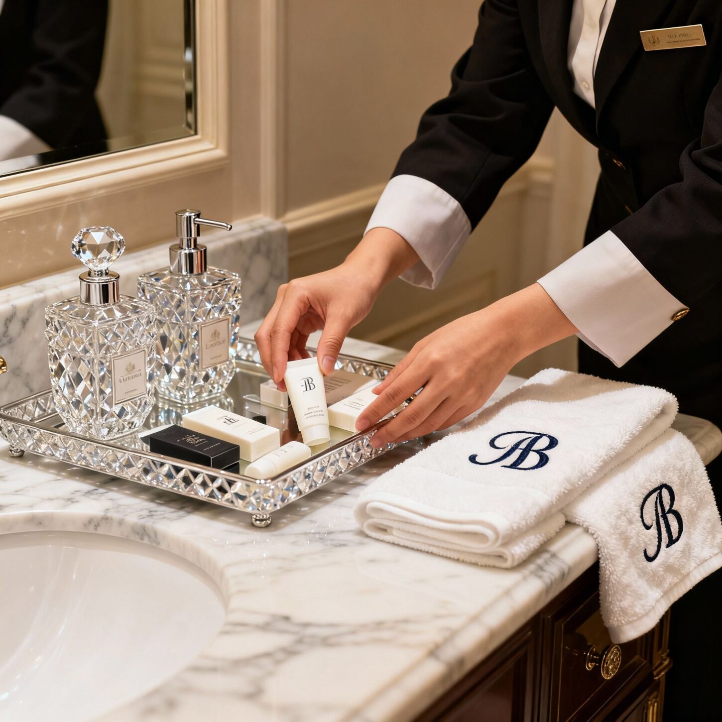 Migliore agenzia domestici Novara - Dettaglio servizio professionale bagno di lusso