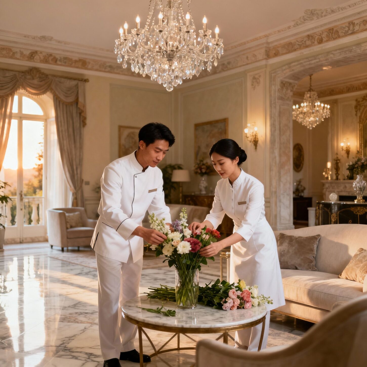 coppia domestici per gestione casa - arredo e cura interior design