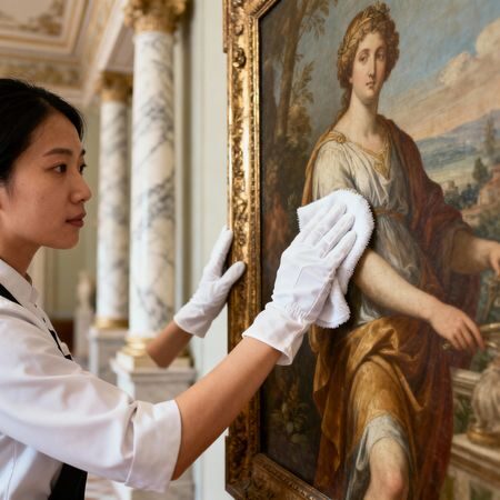 Agenzia colf filippine Bergamo - dettaglio domestico asiatico in ambiente di lusso