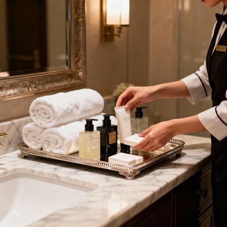 Agenzia colf filippine Sirmione - Asian housekeeper luxury bathroom service