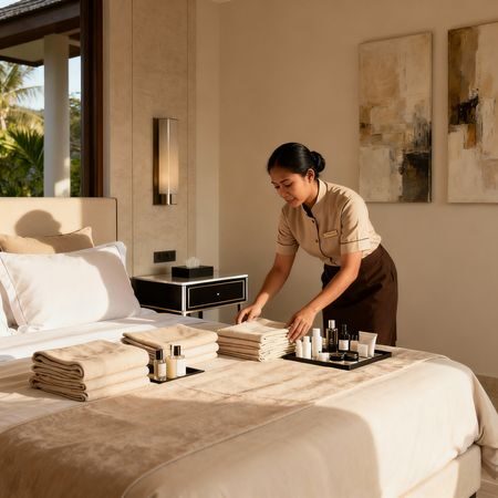 Agenzia per personale domestico Madonna di Campiglio - camera da letto di lusso perfettamente organizzata