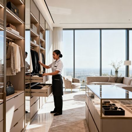 Agenzia per personale domestico Modena - Professionista Sri Lanka che prepara tavola elegante