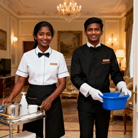 Coppia Di Domestici Sri Lanka - gestione domestica impeccabile