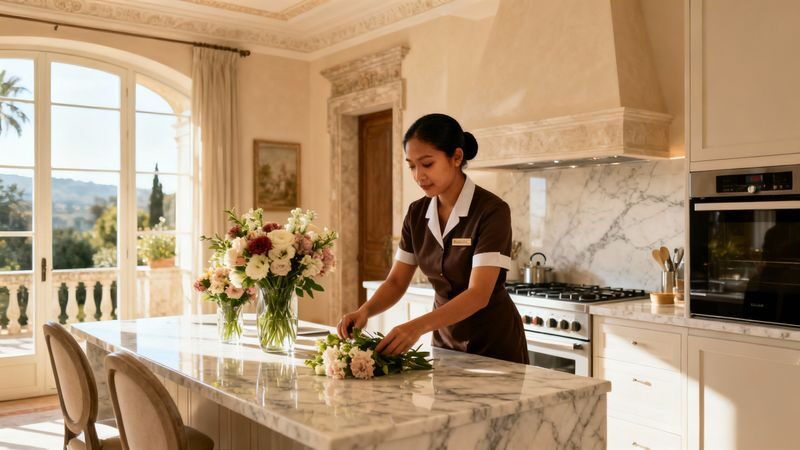 Migliore agenzia colf Savona - domestici filippini professionisti in villa di lusso