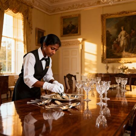 Migliore agenzia domestici Urbino - Sri Lankan housekeeper in elegant dining room setting