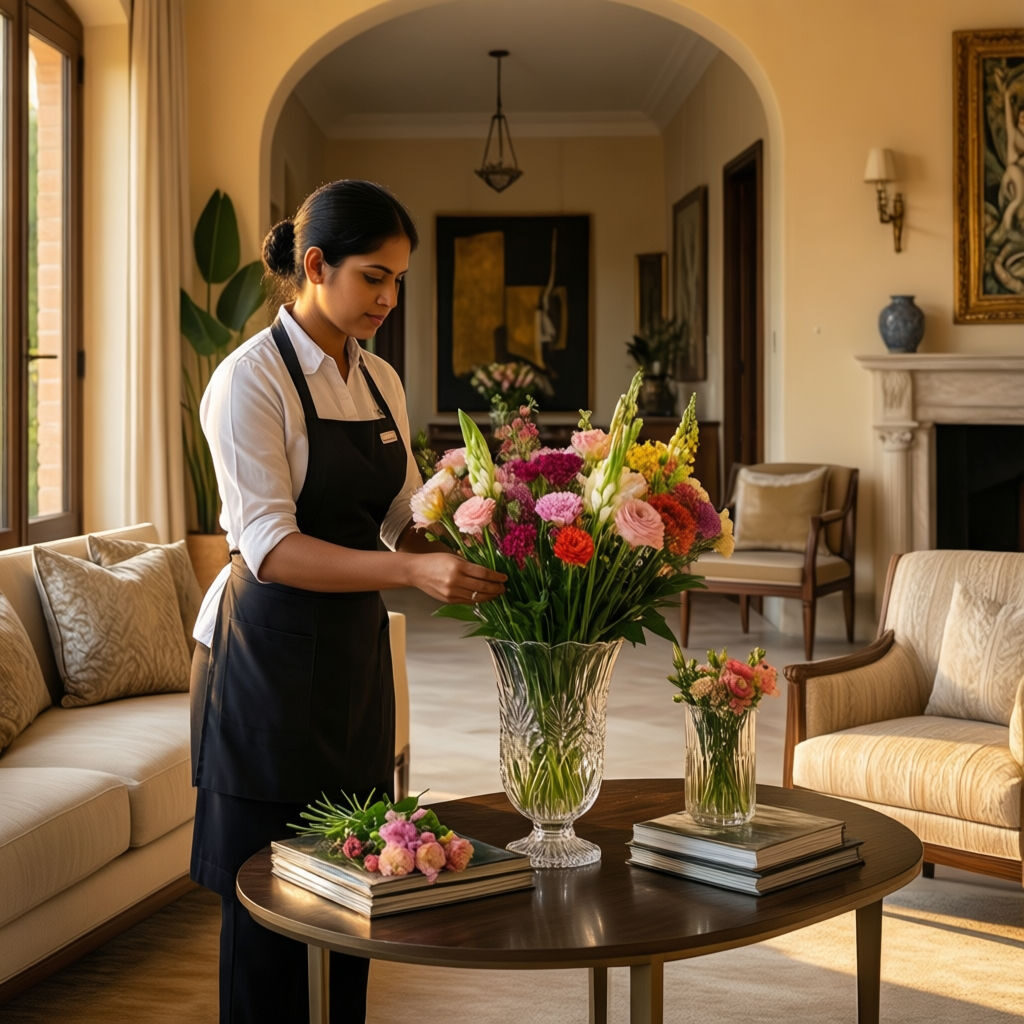 Colf Treviso servizi lifestyle con domestica asiatica per arredo e decorazione luxury