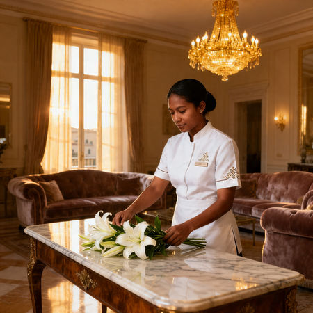 Agenzia colf filippine Ancona - servizio domestico luxury con lavoratrice asiatica in villa elegante