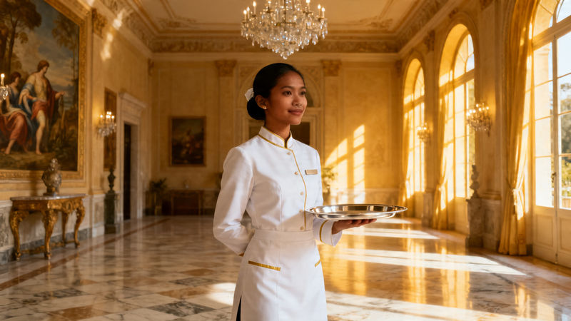 Agenzia colf filippine Vercelli - Servizio di personale domestico asiatico di lusso in villa italiana elegante