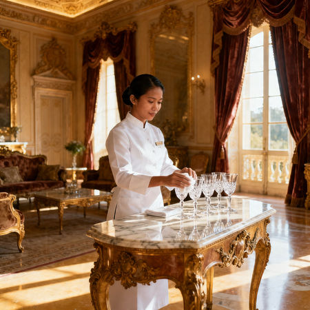 Agenzia colf filippine Vercelli - colf filippina di lusso in villa elegante, servizio esclusivo