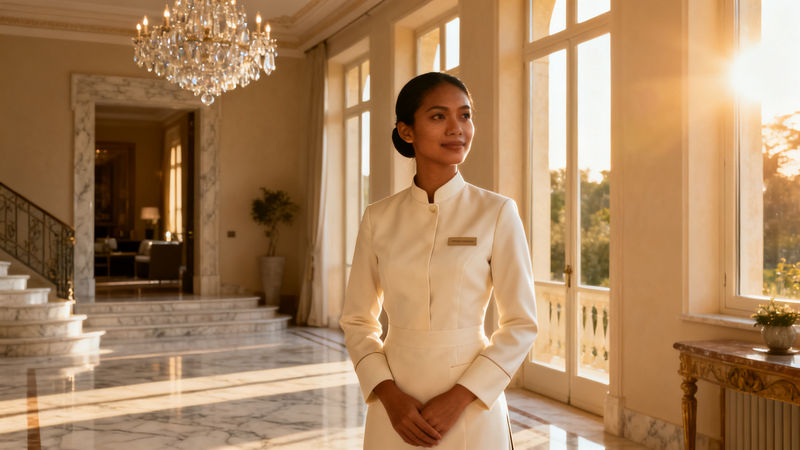Agenzia domestici Cesena - elegante lavoratrice filippina in villa di lusso vicino a Cesena, servizio esclusivo