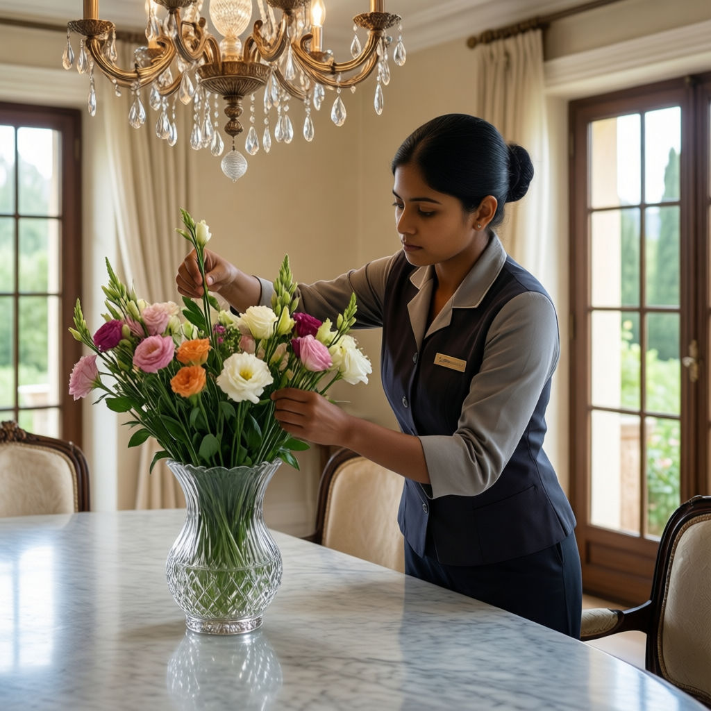 Colf Vimodrone asiatico sistema fiori in villa luxury con arredamento moderno e dettagli curati