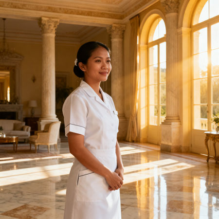Migliore agenzia colf Novara - servizio esclusivo di colf asiatica in villa di lusso italiana