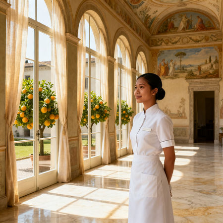 Migliore agenzia domestici Lucca - lavoratrice domestica asiatica in villa di lusso a Lucca, servizio su misura e discrezione